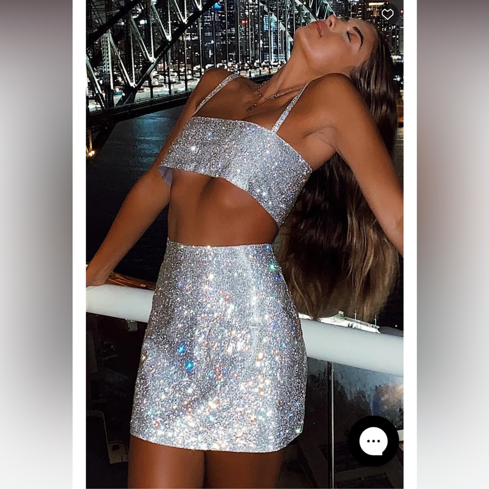 White Fox Boutique Breathtaking Crop & One Last Time Mini Skirt